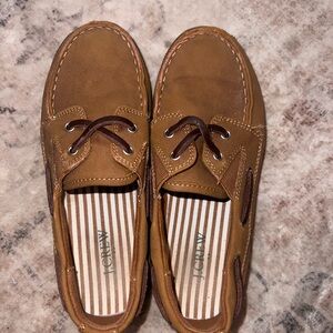 J. Crew Brown Moccasins with Soft Suede Material and Decorative Laces